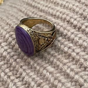 Purple vintage ring